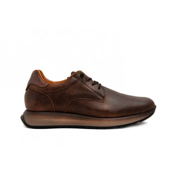Zapatos C1335 en piel marrón Cetti