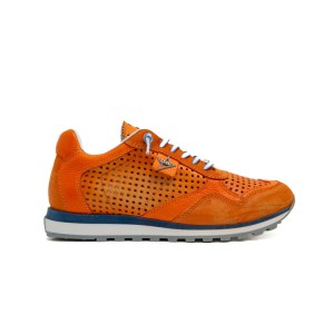 Sneakers C848 en piel naranja