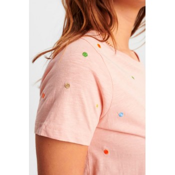 Camiseta Nudrea con lunares bordados Nümph